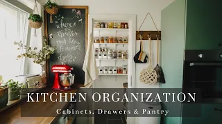 #7 Small Kitchen Organization: Cabinets, Drawers & Pantry