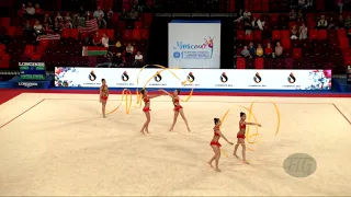 United States of America (USA) - 2019 Rhythmic Junior Worlds, Moscow (RUS) - Qualifications 5 Ribbo