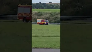 Mitsubishi Canter test drive at Thruxton Circuit #fire #firerescue #999South #mitsubishi #999