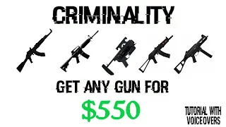 This METHOD unlocks ANY GUN for $550 | (Roblox Criminality Tutorial)