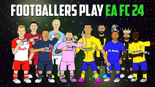 🎮FOOTBALLERS PLAY EA FC 24🎮 (Ronaldo Messi Neymar Haaland and more!)