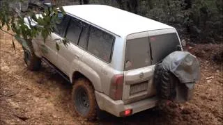 Jake's GUIV 4.2L nissan patrol woods point hill climb off road 4wd 4x4 mud clay rocks