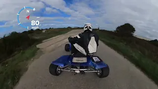 Yamaha Banshee 472cc Record run 23.00 Alderney 15/09/2022