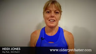 Introduction to Heidi's Foot Program for the book Older Yet Faster