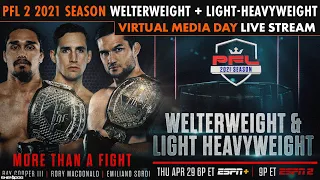 PFL 2: 2021 SEASON |  Press Conference LIVE Stream (Welterweight and Light-Heavyweight)