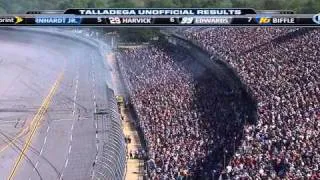 2011 Talladega NASCAR Sprint Cup Aarons 499 AWESOME 4-WIDE PHOTO FINISH!! Sunday 4/17/11 (HD)