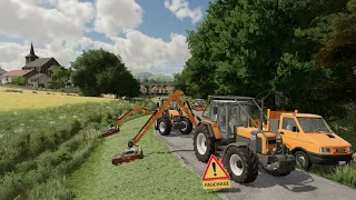 Entretien des routes Fauchage des accotements | Noremat | Pallegney | Farming Simulator 22