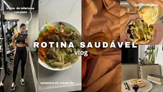 Vlog | rotina saudável, treino inferiores completo, receitas fit, papo sobre dieta fácil, vida real