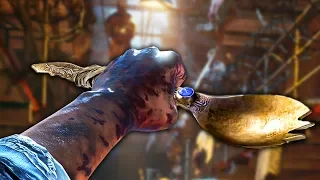 UPGRADED GOLDEN SPORK EASTER EGG: SECRET "SPORK KNIFE" GAMEPLAY ON BLOOD OF THE DEAD! (BO4 Zombies)