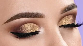 FANCY GOLD Half Cut Crease Makeup Tutorial