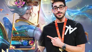 MobaZane tries out Natan Collector Skin (Tidal Lord) | Mobile Legend
