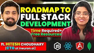 How to become Full Stack Developer in 2022 ft. @HiteshChoudharydotcom | Development Roadmap | Anshika