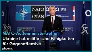 Pressekonferenz NATO-Generalsekretär Jens Stoltenberg nach NATO-Außenministertreffen in Oslo