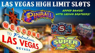 Vegas High Limit Slot Play 🎰 Added Bonus mini group pull with friends!