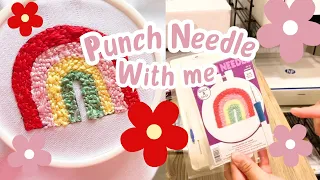 Punch Needle for the first time 🌈