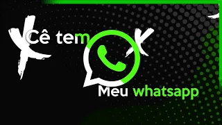 Cê Tem Meu Whatsapp (Meia Noite) | Tipografia Para Status!