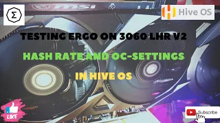 TESTING: 3060 LHR V2 | ERGO | OVERCLOCK| T-REX | NBMINER