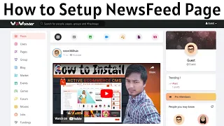 How to Setup NewsFeed Page WoWonder - The Ultimate PHP Social Network Platform
