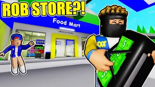 I ROB EVERY STORE With My GIRLFRIEND In The NEW BROOKHAVEN RP UPDATE!