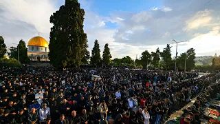 Al AQSA Mosque Friday {JUMMAH } Prayer ||نفل شعائر صلوة الجمعة فی المسجد الاقصی المبارک