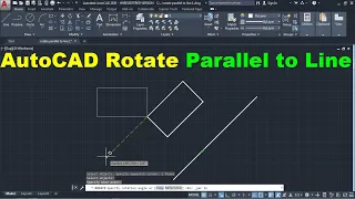 AutoCAD Rotate Parallel to Line