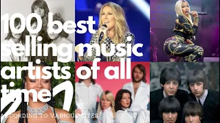 100 Best Selling Music Artists Of All Time [Updated 2021]