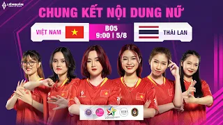 VÒNG CHUNG KẾT NỘI DUNG NỮ  | ĐẠI HỘI SINH VIÊN ĐÔNG NAM Á