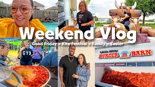 Weekend Vlog | Family, Crawfish Boil, Kite Festival, Burger Barn, and more!
