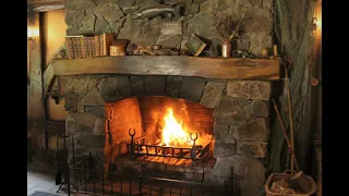 Kandalló tűz képeken lágy zenével / Fireplace fire with soft music in pictures