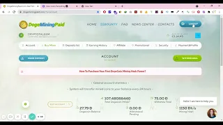 Doge Mining Paid Payment Proof/Review/Create Account - Free Dogecoin Cloud Mining Site 2022