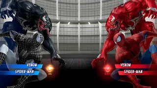 Venom & Spider Man (Black) vs. Venom Spider Man (Red) Fight - Marvel vs Capcom Infinite PS4 Gameplay