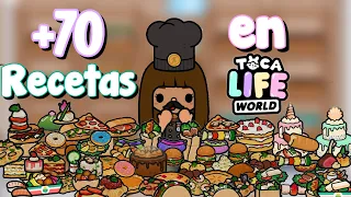 +70 Recetas en Toca Life World🍴👩‍🍳con la Chef Cam |Toca Cam!|