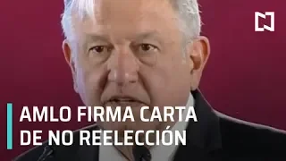 AMLO firma carta donde se compromete a consultar sobre revocación de mandato - Despierta con Loret