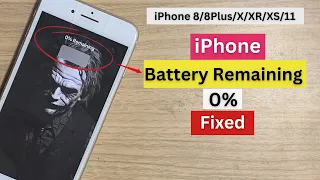 iPhone 0% remaining on Charging Fixed ! iPhone 8/8plus/X/XR/XS/11 Charging Solution.