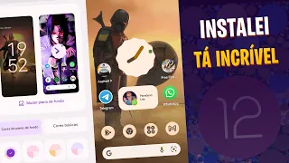 Instalei o Android 12 e Está Incrível! - Review Android 12