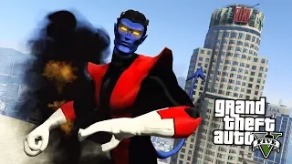 GTA 5 Mods - X-MEN NIGHTCRAWLER MOD w/ TELEPORTATION!! GTA 5 Nightcrawler Mod! (GTA 5 Mods Gameplay)