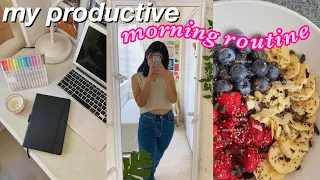 my real 8 am productive online school morning routine