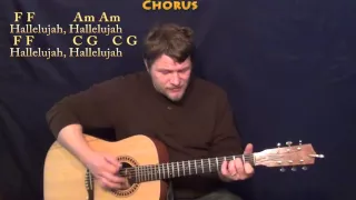 Hallelujah (Rufus Wainwright) Strum Guitar Cover Lesson with Chords/Lyrics
