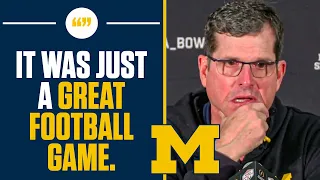 Jim Harbaugh Is SHOCKED By Michigan's UPSET To TCU In College Football Playoff I FULL INTERVIEW