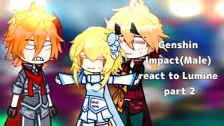 Genshin Impact(Male) react to Lumine part 2|| Harem Lumine|| Made by Maris || Do not repost ||