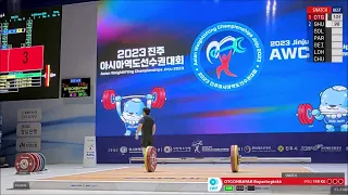 Asian Weightlifting Championships 2023 M 81 kg A
