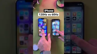 iPhone 120Hz vs 60Hz 🔥 #shorts | iGeeksBlog