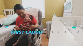 4-MONTH OLD // FIRST LAUGH