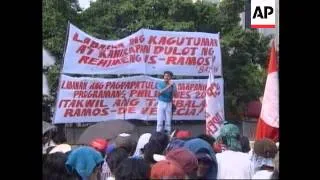 PHILIPPINES: HUNDREDS PROTEST AGAINST STATE ECONOMIC POLICY