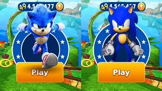 Sonic Dash vs Sonic Prime Dash - Movie Sonic vs Sonic Prime vs All Bosses Zazz Eggman - Gameplay