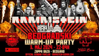 RAMMSTEIN Warm-Up Party u Beogradu! 3. Maj @Zappa Baza