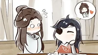 [Tgcf animation] Xie lian moment with hua cheng and E-ming | Hualian/Hualien | by Ruoye