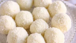 Coconut Balls Recipe | No Bake Coconut Balls With Sweetened Condensed Milk| Easy Recipe