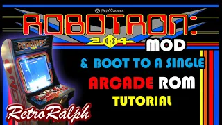 Robotron Arcade1UP MOD & Booting into a single MAME ROM Tutorial