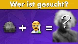 Welche historische Persönlichkeit ist gesucht? Emoji - Quiz